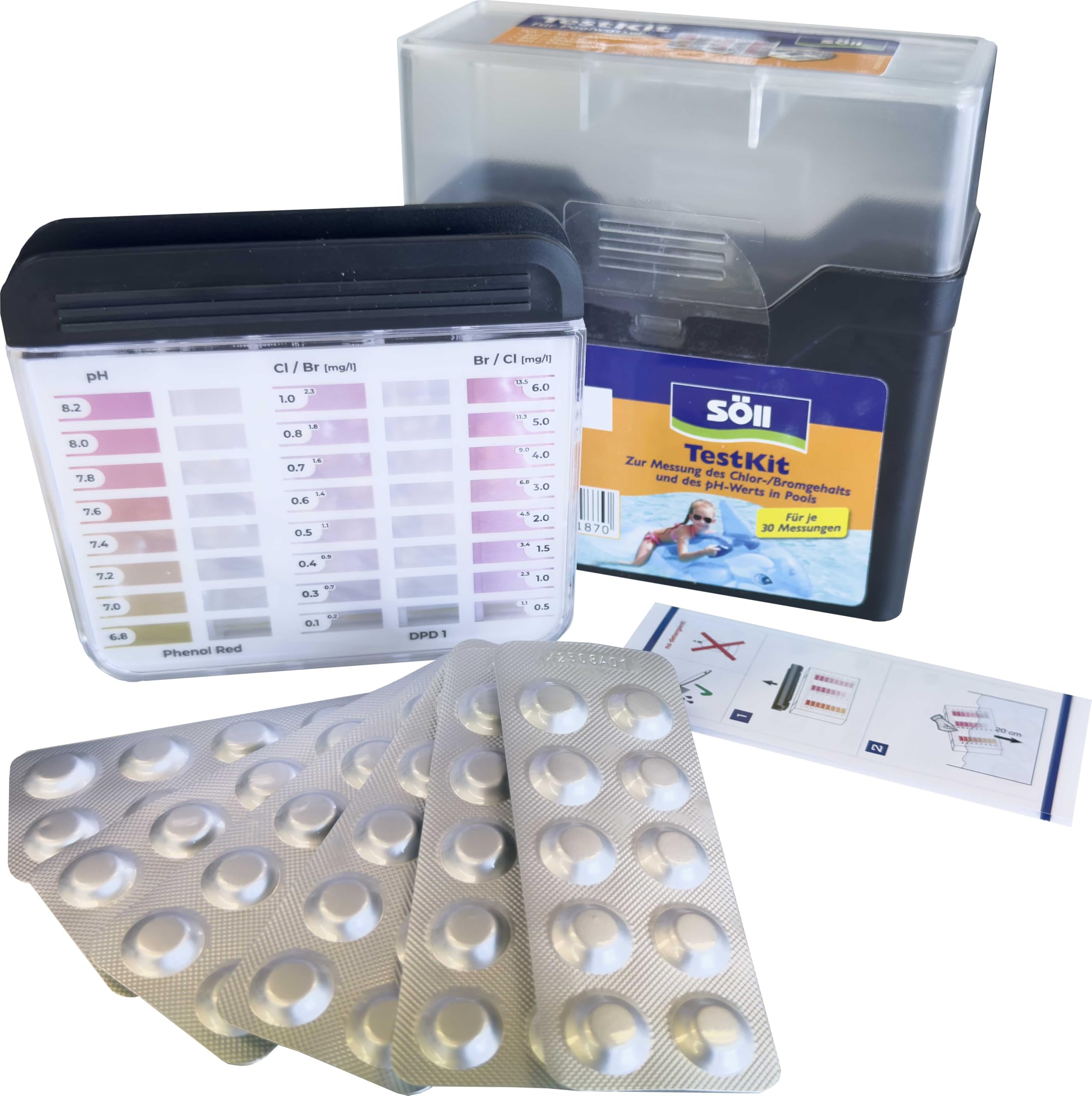 Söll 12187 Pool and Spa TestKit/Chlorine + pH