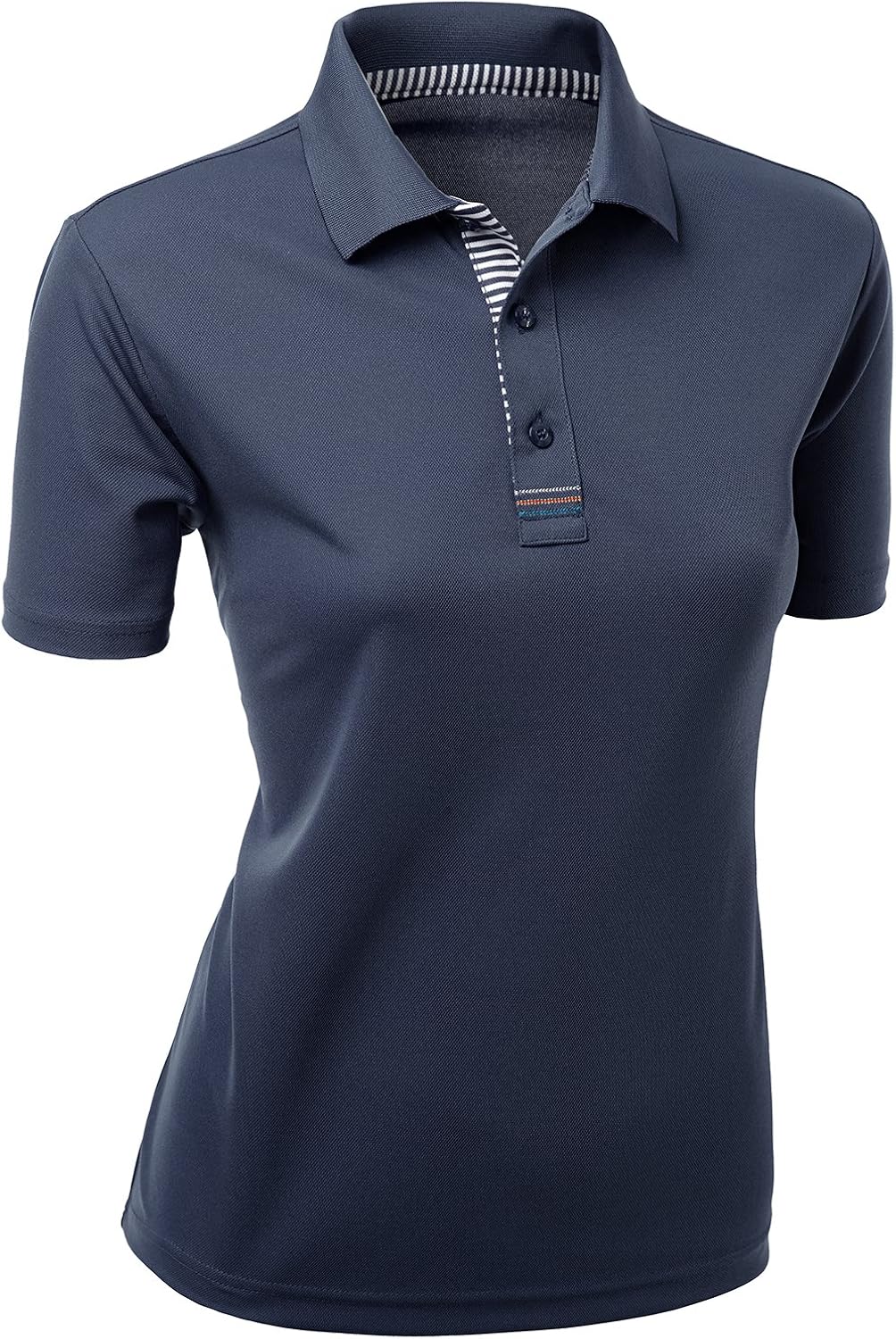 Xpril Women's Casual Collar Short Sleeve Functional Active wear T-Shirt at  Women’s Clothing store
