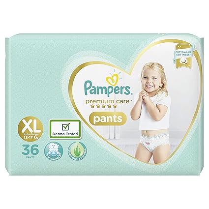 Pampers Premium Care Pants Diapers, XL, 36 Count