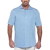 Cubavera Men's Short-Sleeve Button-Down Floral One Pocket Shirt