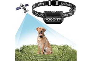 Wireless Dog Fence System, GPS Wireless Dog Collar with 3 Warning Modes, Pet Containment System with AI Smart Signal, Electri