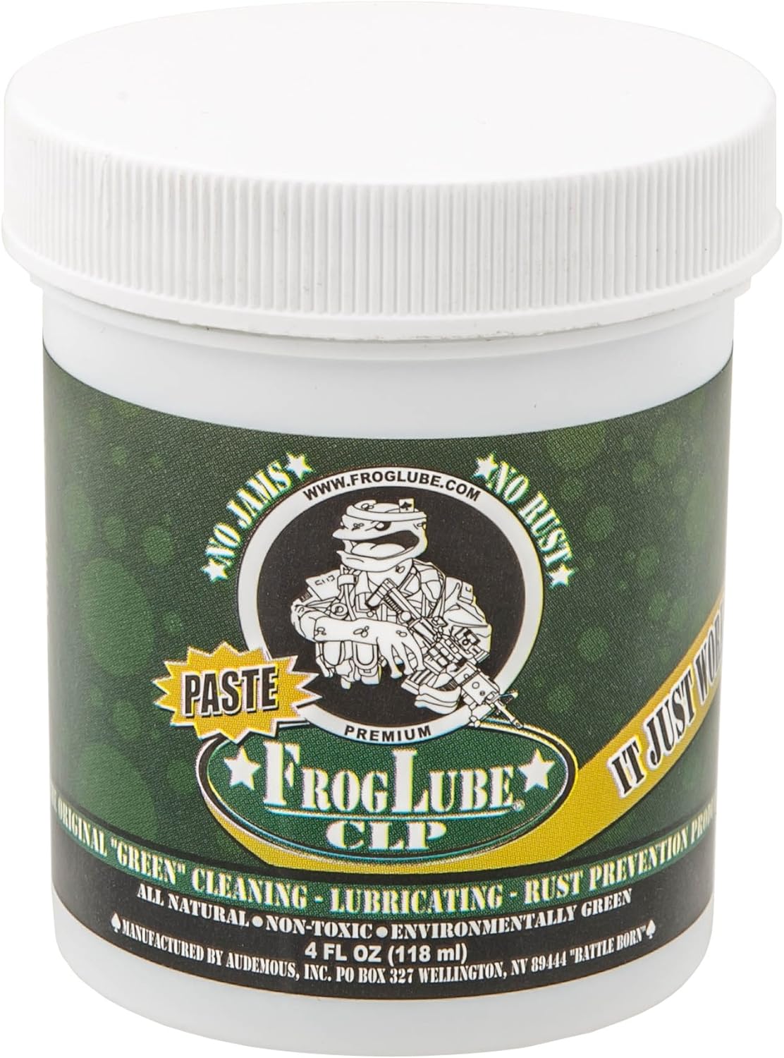 Froglube CLP 4 Oz. Tub of Paste Gun Cleaner Lubricant Protectant 4Ounce