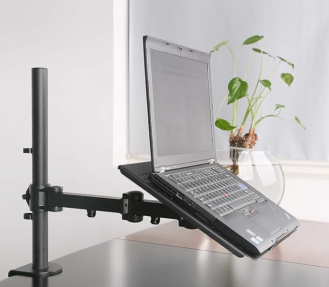 Rife Fully Adjustable Extension with C Clamp Single Laptop Notebook