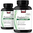 Force Factor ProbioSlim + Prebiotic Fiber, Metabolism Booster for Women & Men, Digestive Health Support, Green Tea Extract and Psyllium Husk Fiber, 120 Count (Pack of 2)