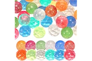 SevenQ Bouncy Balls Party Favors for Kids, 25Pcs Rubber Ball with Storage Bag, Colorful Bouncing Ball Small Fidget Toys for Goodie Bag Stuffers Classroom Prizes Party Supplies Gifts Easter Egg Fillers