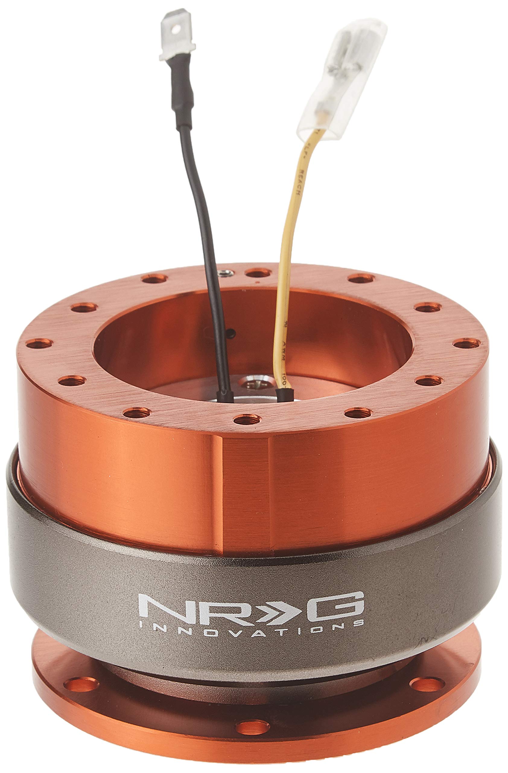 NRG Innovations Gen 2.0 Steering Wheel Quick Release Adapter 6-HOLE with Mounting Bolts (Orange Body/Titanium Chrome Ring), NRG-SRK-200OR Image NRG Innovations Gen 2.0 Steering Wheel Quick Release Adapter 6-HOLE with Mounting Bolts (Orange Body/Titanium Chrome Ring), NRG-SRK-200OR Image