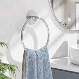 susswiff Brushed Nickel Towel Ring SUS304 Stainless Steel Wall Mounted view 7
