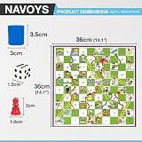 Navoys Classic Snakes & Ladders Game Foldable Board 36cm 6 Pieces view 2
