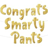 Graduation Gold Glitter Banner Congratulations Party Decorations