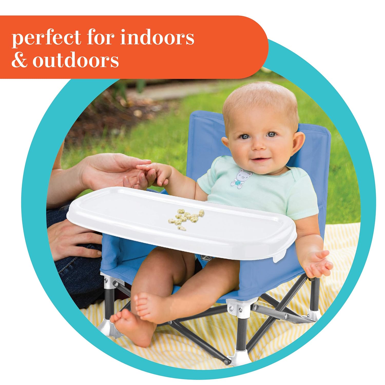 Summer Pop ‘n Sit Portable Booster Chair, Green  – Booster Seat for Indoor/Outdoor Use – Fast, Easy and Compact Fold : Baby