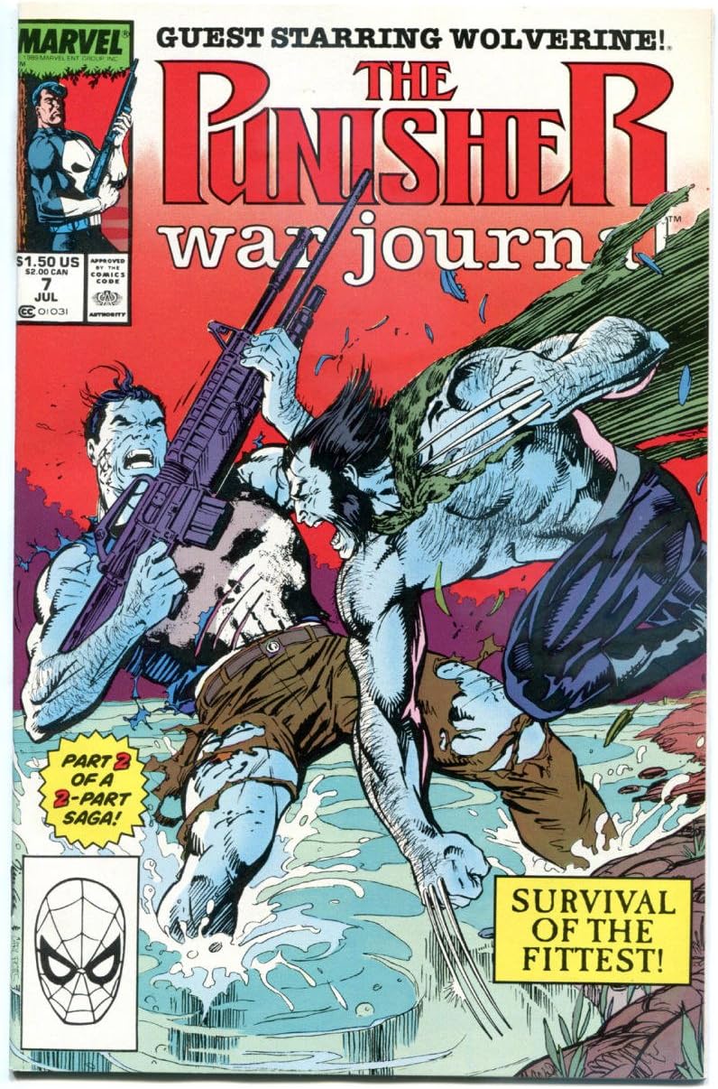 Amazon Com Punisher War Journal 7 Vs Wolverine Nm X Men Jim Lee More Marvel In Store Entertainment Collectibles
