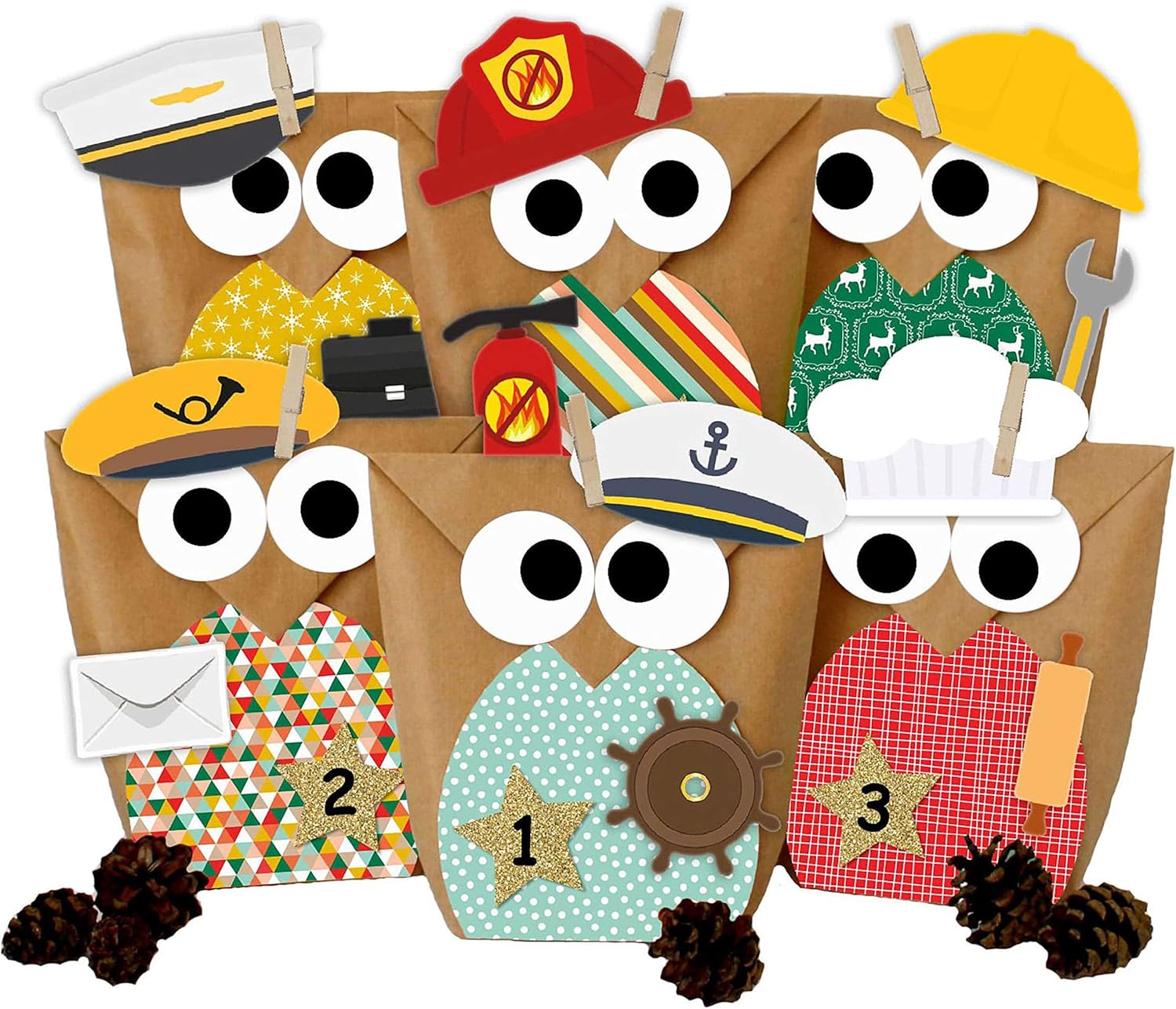 Amazon.de Papierdrachen DIY Adventskalender zum Befüllen