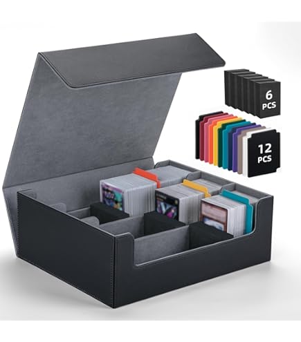 Amazon.com: NEWLOOP Trading Cards Storage Box - 6-Window Display
