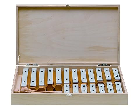 Goldon-Klangbausteine, Buchenholz, 11615 Klangstäbe-Set in Holzbox, 38)