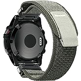 Compatible With Garmin, Trail Loop Nylon Sport Band For fēnix/Forerunner/Approach/MARQ/quatix/D2 Series Tough Replacement Band For Men