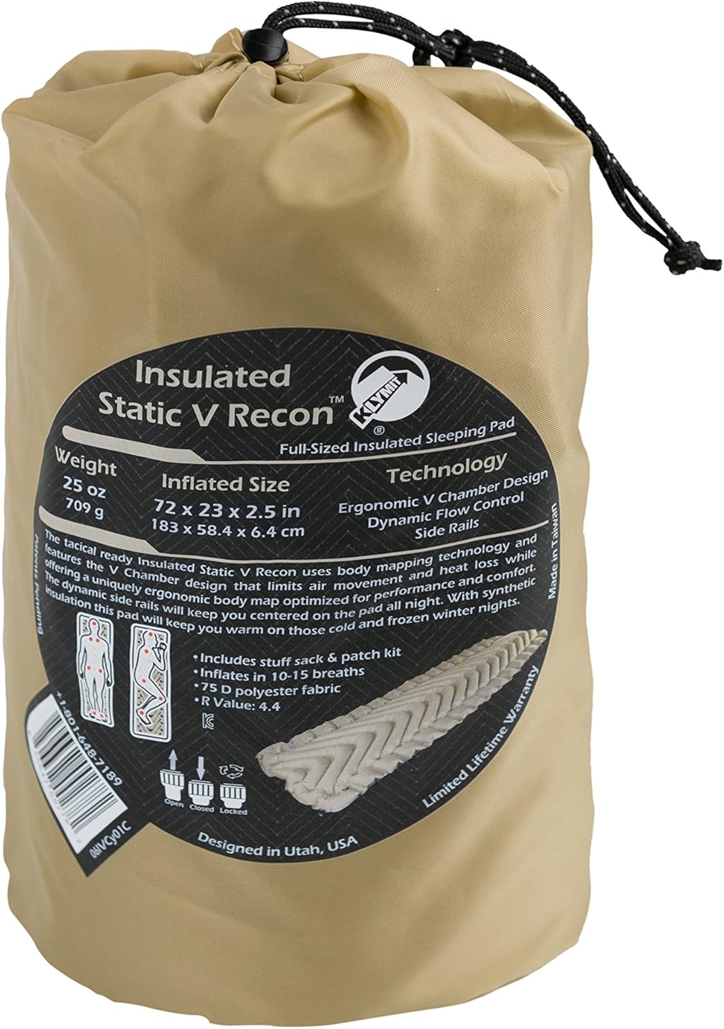 Outdoor Sleep Comfort Best For Backpacking And Hiking Camping Klymit Static V Sleeping Pad Inflatable Camp Sleep Pad Lightweight Self Inflating Pads Sports Outdoors Getmemberaccess Com