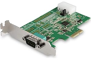 StarTech.com 1-Port PCI Express RS232 Serial Adapter Card - PCIe RS232 Serial Host Controller Card - PCIe to Serial DB9-16950