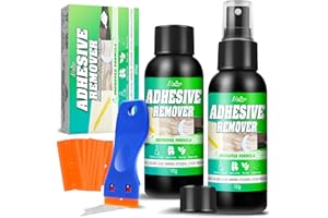 Adhesive Remover - 7oz Upgrade Formula Surface Safe Rapid Glue Remover with Scraper, Sticker Remover for Cars, Windows, Walls