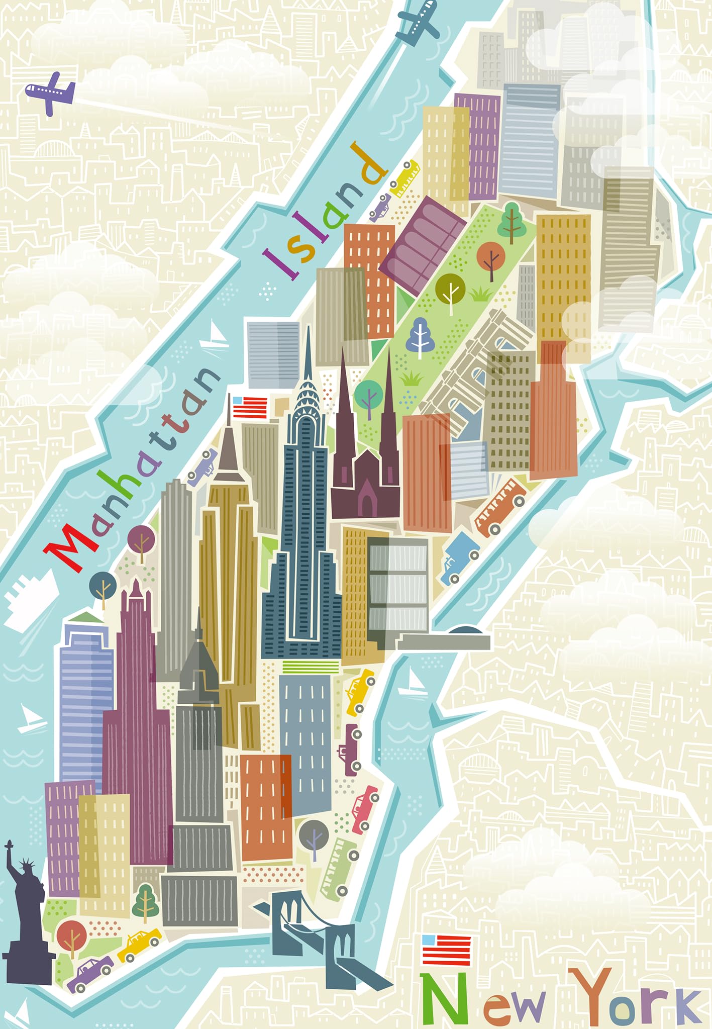 Ravensburger New York Puzzle Moments 99 Piece Jigsaw Puzzle for Adults and Kids Age 14 Years Up [Amazon Exclusive]