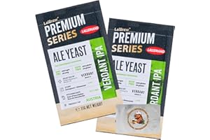 LalBrew Verdant IPA Brewing Yeast (2 Pack) - Make Beer at Home - 11 g Sachets - Saccharomyces cerevisiae - Sold by CAPYBARA Distributors Inc.