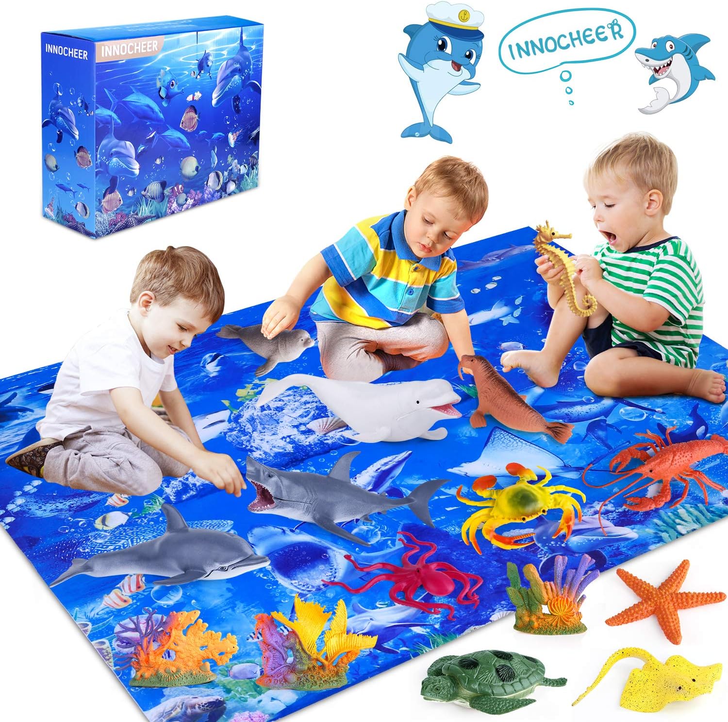 ocean world baby play mat