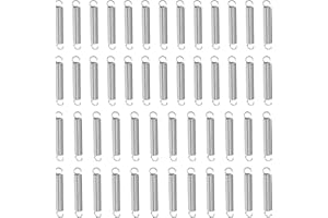 IFFITYA 50PCS Extension Spring - Stainless Steel Extension Springs with Hook Ends - 1/4" x 1-1/2" - Ideal for Various Applications - Durable and Reliable Small Springs