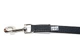 Julius-K9 Color & Gray Super-Grip Leash with Handle 20 mm x 2 m Black Gray view 5
