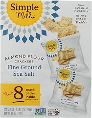 Simple Mills, Fine Ground Sea Salt Crackers Snack Pack, 8 Count, 0.8 Ounce