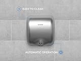 Bremmer Turbo Hand Dryer High Velocity Low Energy Silver view 6