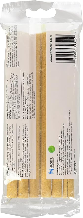 Amazon Com Living World Sanded Perch Refill 6 Pack Bird Perches Pet Supplies