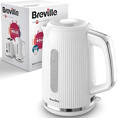 Breville Bold White Electric Kettle 1.7L 3kW Fast Boil VKT257