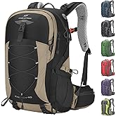 Maelstrom Hiking Backpack,Camping Backpack,40L Waterproof Hiking Daypack with Rain Cover,Lightweight Travel Backpack,Khaki