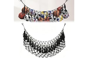 Sports Ball Hanging Net Hammock,Garage Organizer for Basketball, Volleyball, Soccer & Toys in Yoga Studio and Gym