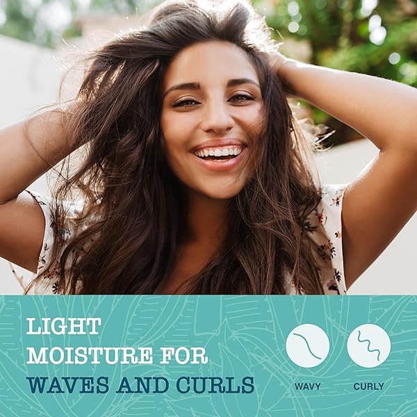 MAUI MOISTURE LIGHTWEIGHT CURLS + FLAXSEED CONDITIONER, CONDITIONING, PARABEN FREE, SILICONE FREE, 13 FL OZ