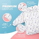kidoola Baby Led Weaning Bib with Sleeves Mess Free Waterproof Apron 6-12 Months view 3