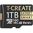 TEAMGROUP T-Create Smart A2 1TB Micro SDXC U3 V30 4K R/W Speed up to 160/150 MB/s High Speed Flash Memory Card for Creators, Compatible with GoPro, Insta360 TTCS1TIA2V3003