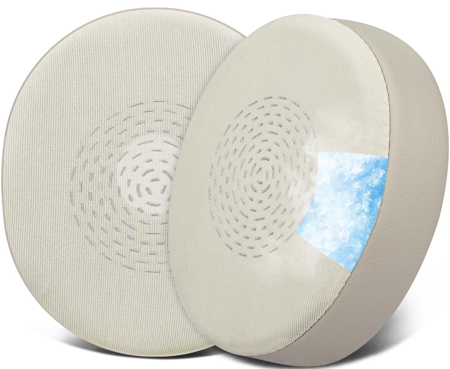 SOULWIT Cooling Gel Earpads Replacement for Jabra Evolve2 75 PC Wireless Headset (Do Not fit Evolve 75), Ear Pads Cushions with Ice Silk Fabric, Noise Isolation Foam - Glod — image 1