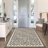 Ileading Indoor Door Mat 3x5ft Absorbent Dog Mats for Muddy Paws,Machine Washable Small Living Room Area Rug with Non-Slip Rubber Backing Low-Profile Inside Carpet for Hallway,Entryway,Kitchen(Brown)