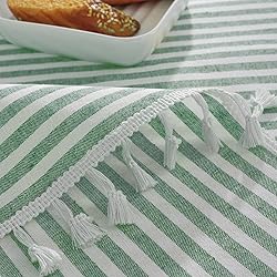 meioro Striped Tablecloth Rectangle Tablecloths