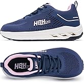 GOOBON Womens Wide Toe Box Walking Shoes with Arch Support Wide Width Tennis Running Sneakers Zero Drop Shoe