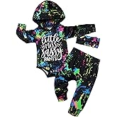 KANGKANG Newborn Baby Girl Long Sleeve Hoodie Pullover Sweatshirt Pants Set Infant Fall Winter Outfits