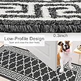 SHACOS Hallway Runner 60x180 cm Non-Slip Washable Black Kitchen Rug view 4