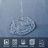 Furlinic Polyester Shower Curtain 180x180 cm Waterproof Mold Proof with 12 Hooks view 2