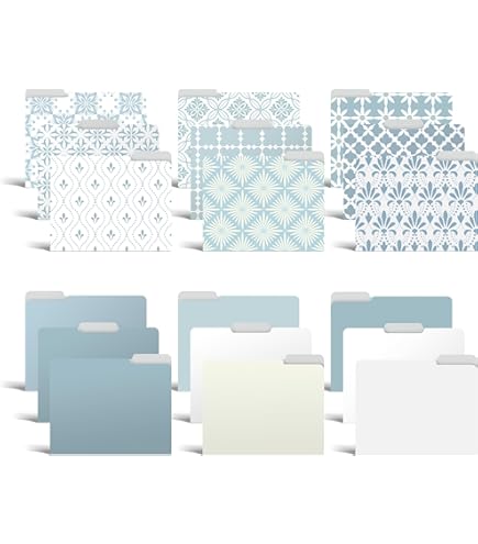 Folders For School GreenPine 18 Pack William Morris Floral File Folders Decorative File Manilla Folders