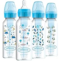 Dr. Brown's Options+ Anti-Colic Baby Bottle - Blue Nature - 8oz - 4pk