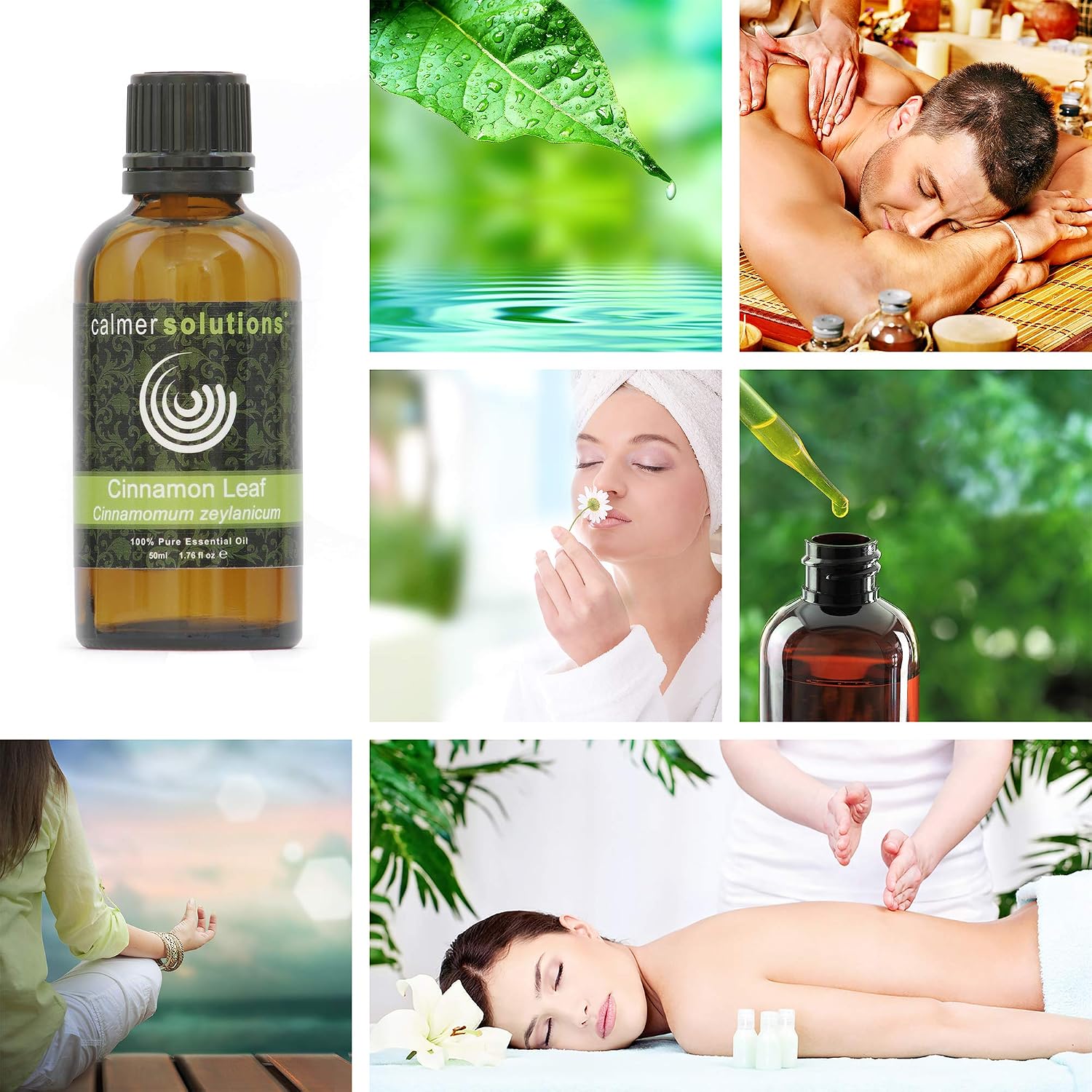 Cinnamon Leaf 100% Pure Essential Aromatherapy Oil 50ml, Clear Yellow, 50 ml (Pack of 1) - Image 5