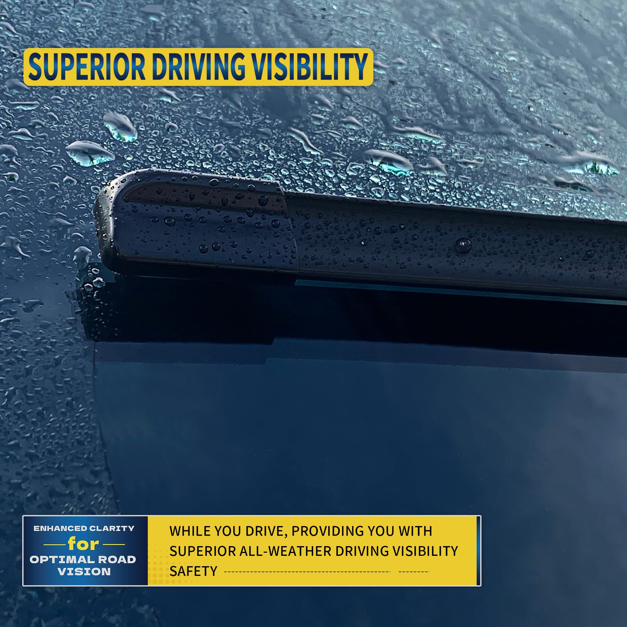 JINGOU 24''+17'' Front Windshield Wiper Blades