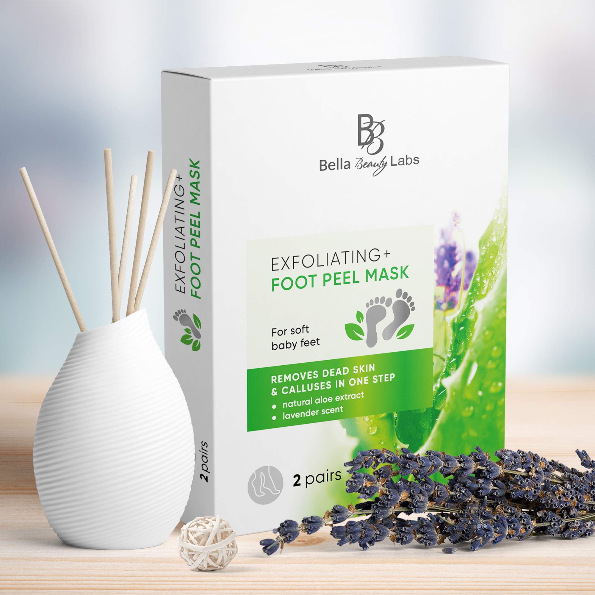 Exfoliating Foot Peel Mask for Smooth Soft Touch Feet 2 Pairs per Box