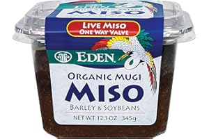 Eden Organic Mugi Miso Paste, Live Culture, Barley and Soybeans, Light and Versatile, Made in Japan, 12.1oz (345g)