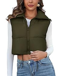 Kissonic Women's Padded Down Vest Puffer Stand